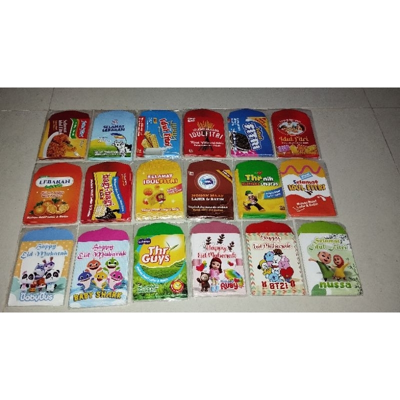 

Amplop Lebaran size medium isi 10 pcs(uang dilipat jadi 2)