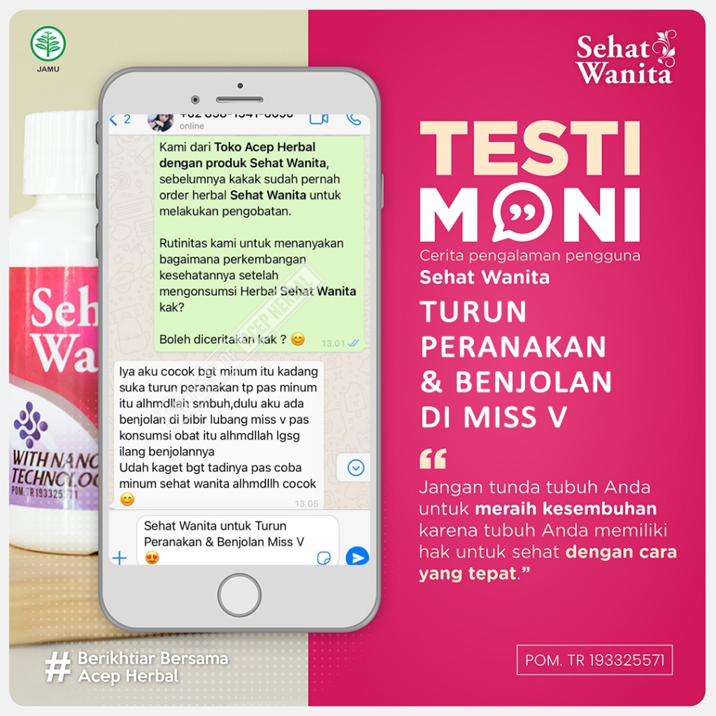 Sehat Wanita Herbal Atasi Masalah Kesehatan Kewanitaan Obat Keputihan Telat Haid Pembersih Rahim Rahim Turun Miom Kista Pelancar Haid Datang Bulan Promil Kutil Kelamin Dari Ekstrak Bahan Herbal Isi 50 Kapsul dan 100 Kapsul-6