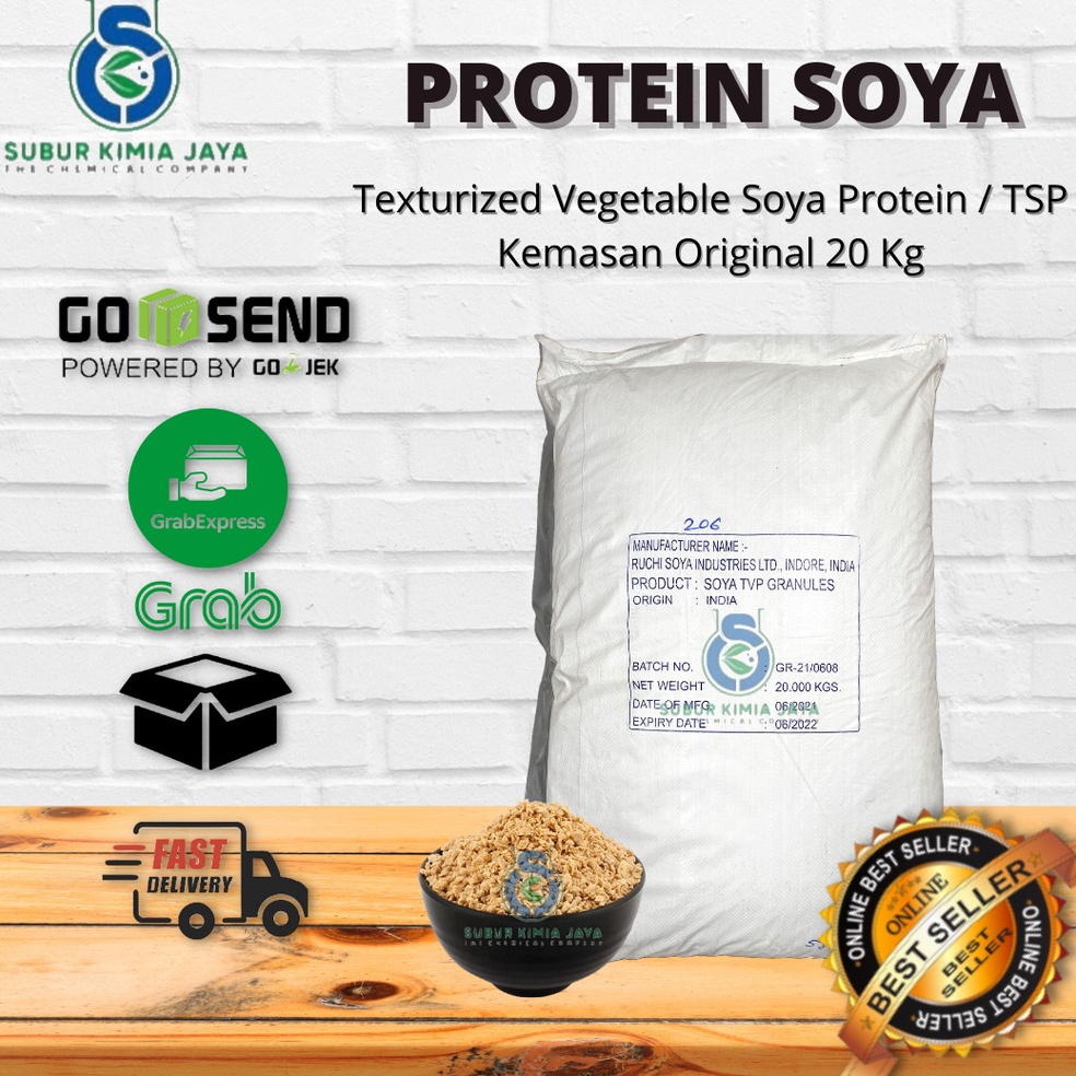 

FSS859 Texturized Soy Protein Daging Nabati TSP TVP Ex India 1 ZAK 2 KG