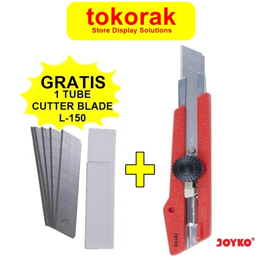 

CUTTER BESAR JOYKO L500 KATER L 500 REFILL L150 PISAU CUTER ISI L 150