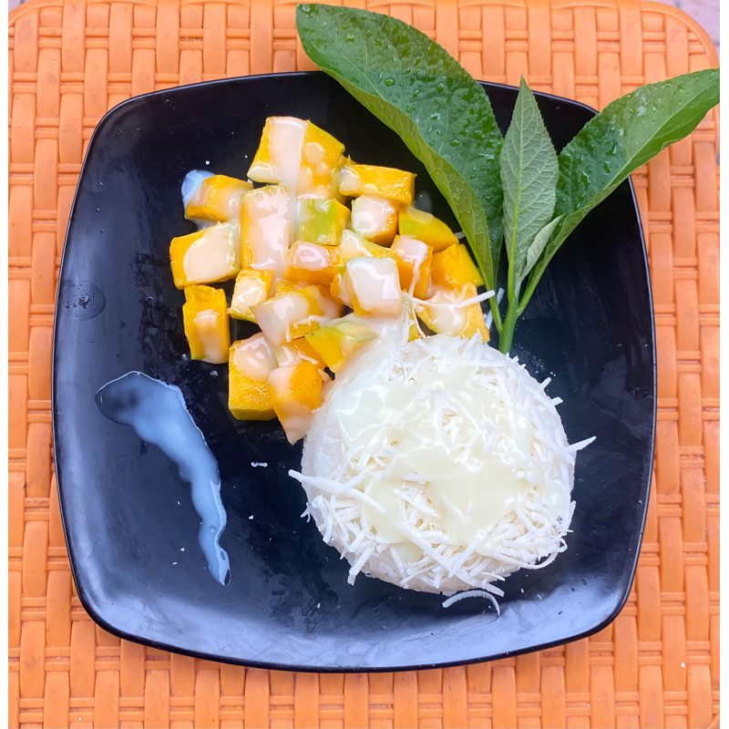 

Mangga ketan with fla vanilla (mango sticky rice)