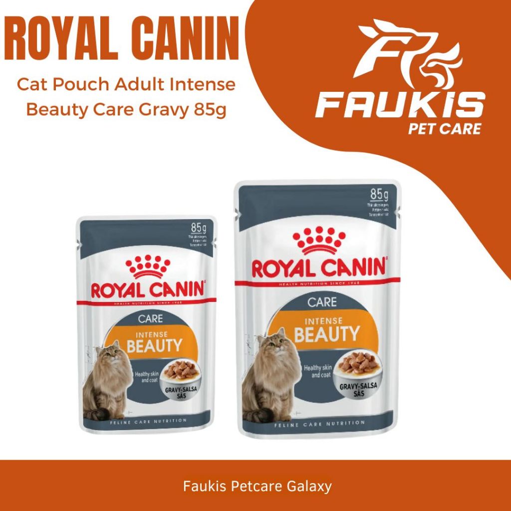 Makanan Kucing Basah Royal Canin Pouch Adult Intense Beauty Care 85g