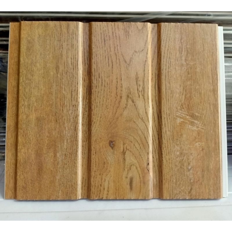 Shunda Plafon PVC Serat Kayu Coklat Muda PL 3077-3