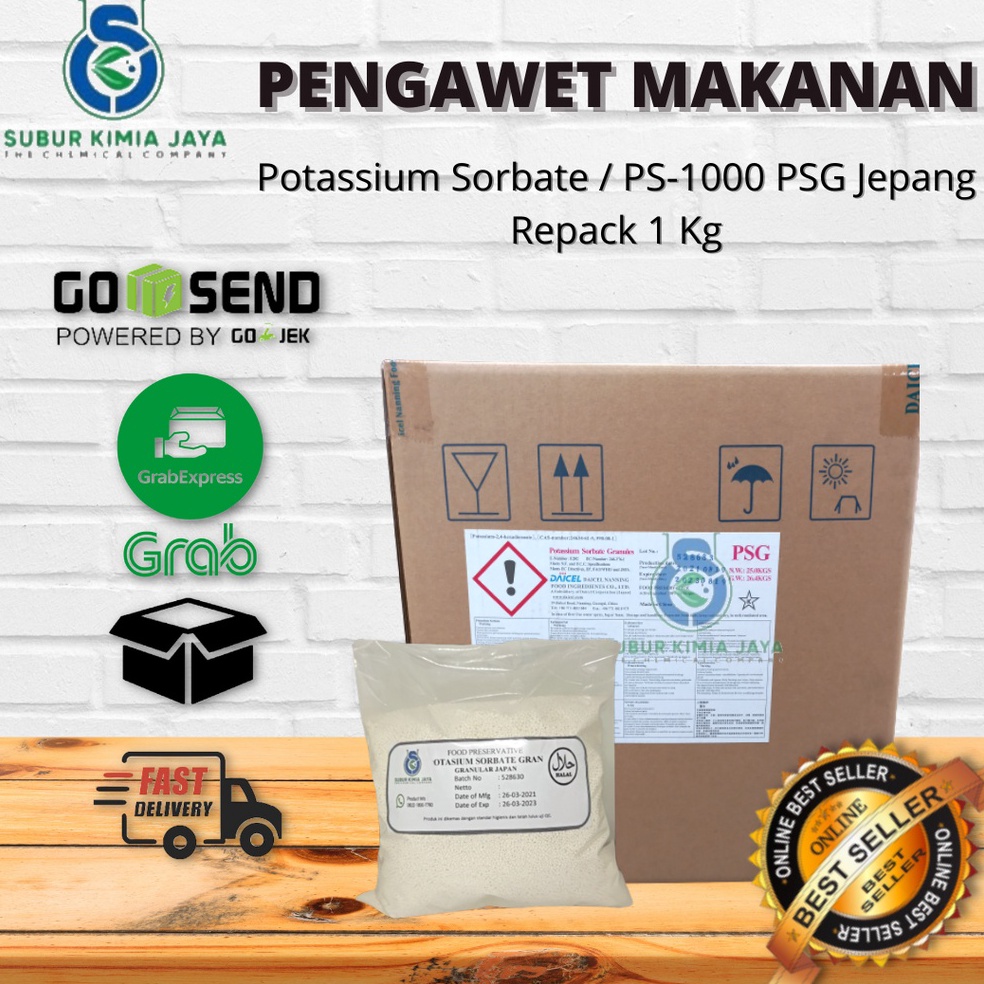 

XSE265 Free Ongkir Potassium Sorbate Granular Japan Pengawet Makanan Pengawet Minuman 1 Kg