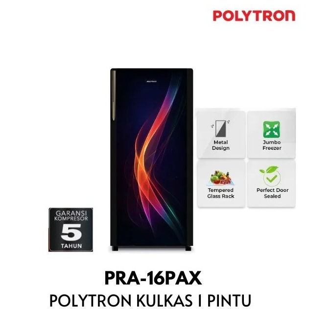LEMARI ES POLYTRON PRA 16PAX / POLYTRON KULKAS 1 PINTU PRA 16 PAX [160 LITER]