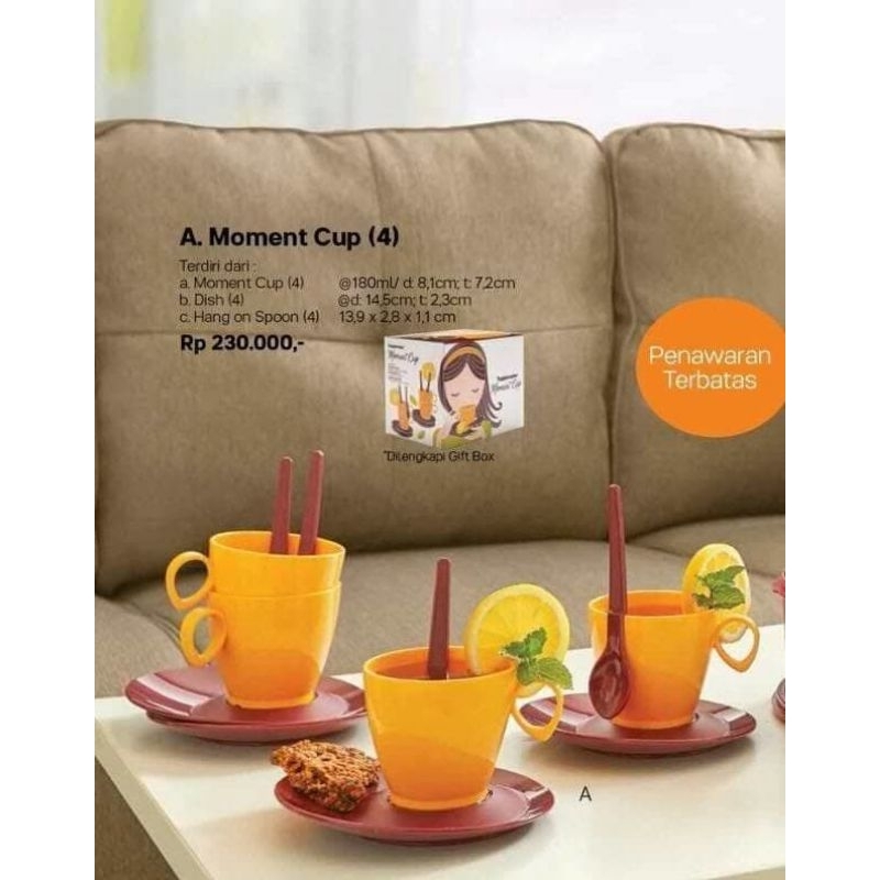 Tupperware Original Promo Moment Cup Set Cangkir Imut Hampers