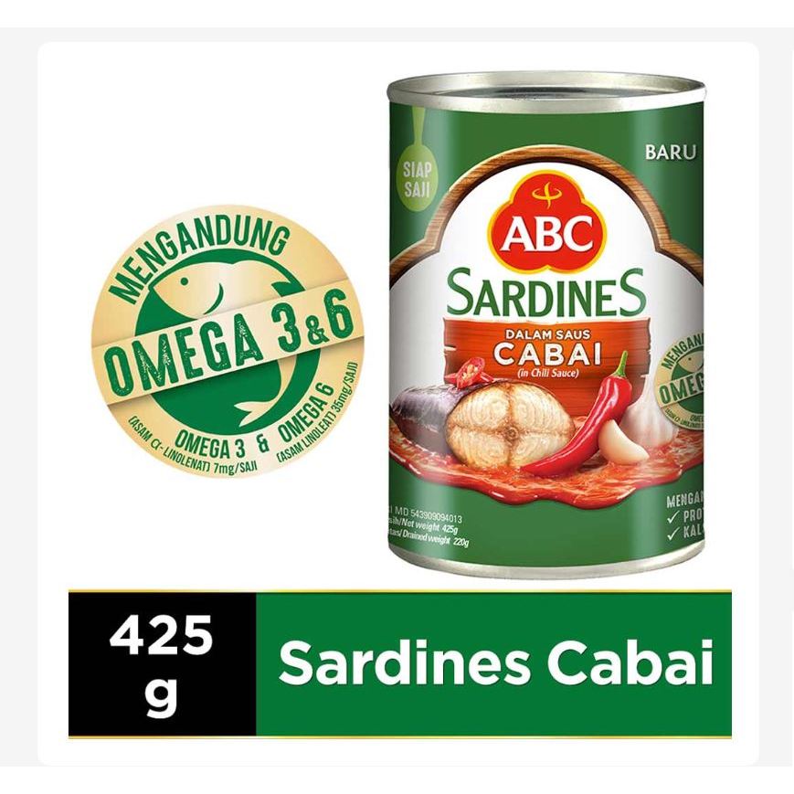 

Abc Sardines Chili / Extra Pedas / Tomat 425 gr