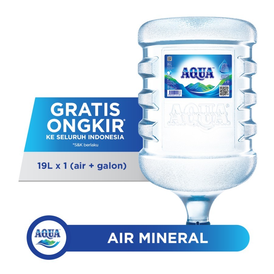 

AQUA Air Mineral 19 Liter x 1 (air + galon)