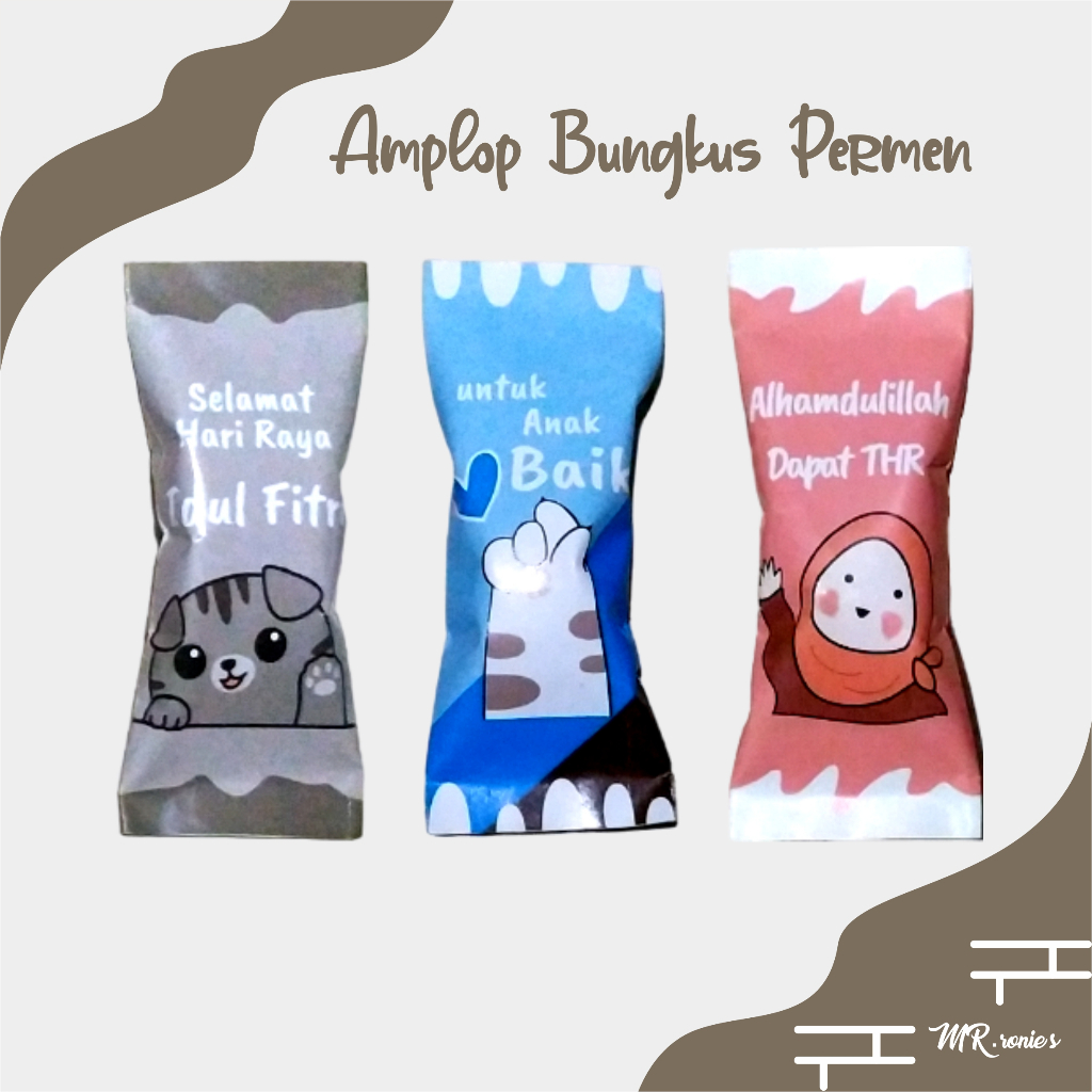 

AMPLOP LEBARAN BUNGKUS PERMEN UNIK TERBARU