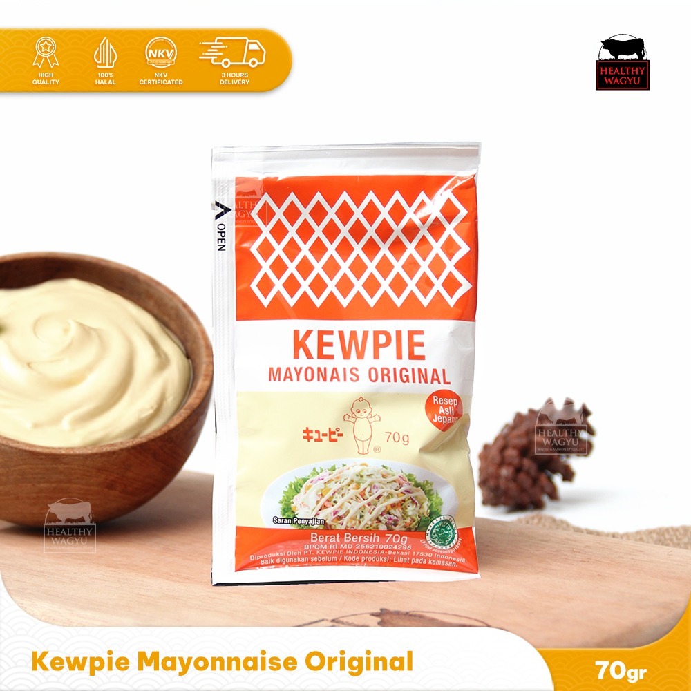 

Kewpie Mayonais Original Japanese Mayo Halal 70gr Healthy Wagyu