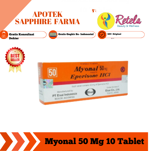 Myonal 50 mg 10 Tablet