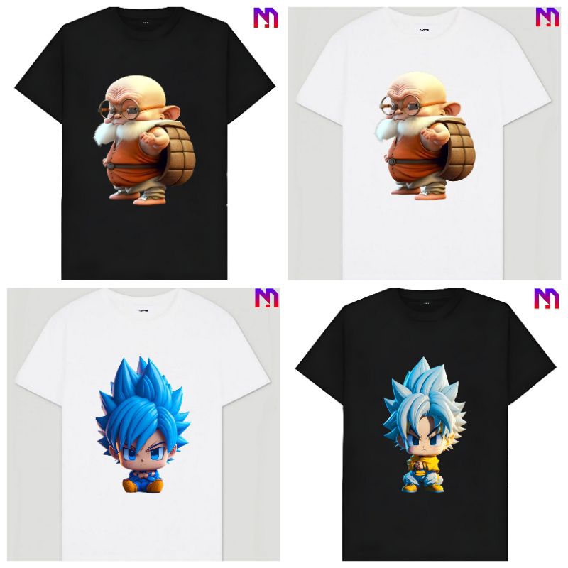 Baju Kaos Tshirt T Shirt Pria Laki Cowok Cewek Perempuan Unisex Anak Dewasa Anime Dragonball Dragon 