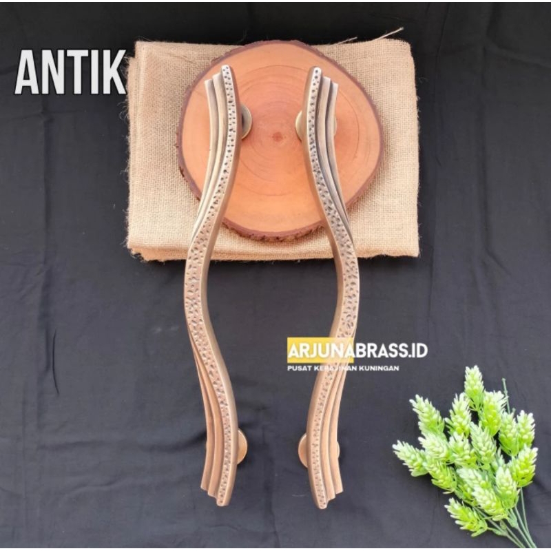 Handle Pintu Kuningan / Brass Doll Pull - Kipas 02
