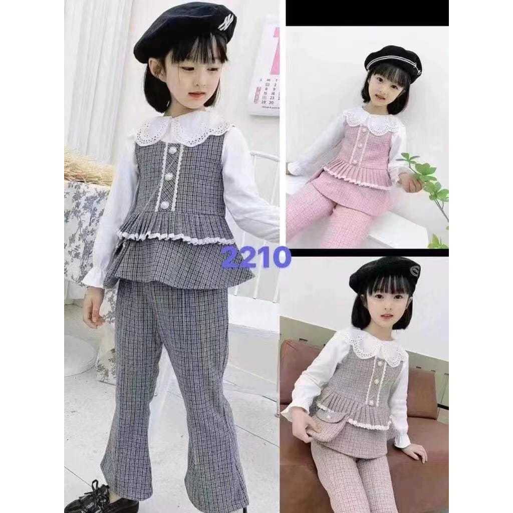 SETELAN ANAK PEREMPUAN IMPORT BAJU ANAK PEREMPUAN IMPORT PREMIUM 4-6THN