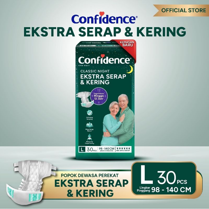 confidence popok dewasa L 30