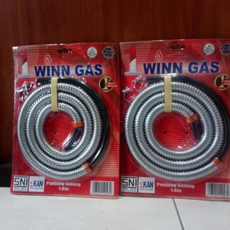 Selang Flexible Winn Gas / Winn Gas Selang Spiral LPG / Winn Gas Flex Premium Super / Selang Winn Ga