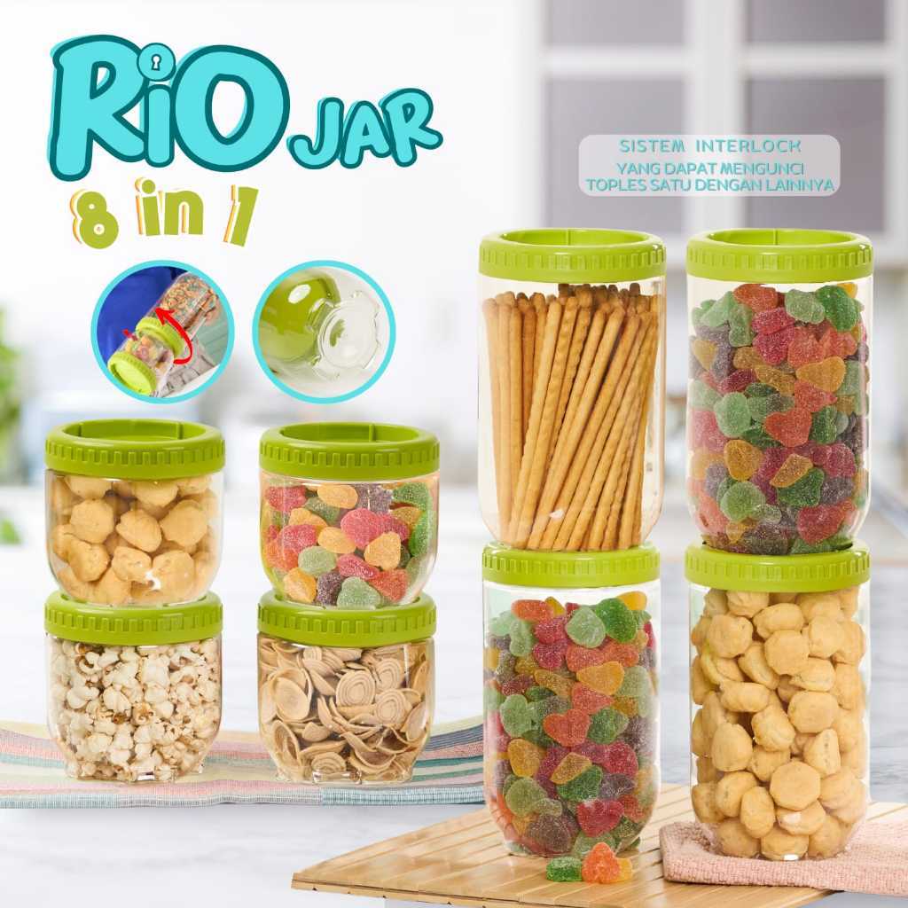 PeonyStore Cpm paket komplit toples rio 8 in 1 ( S 4 DAN M 4 )