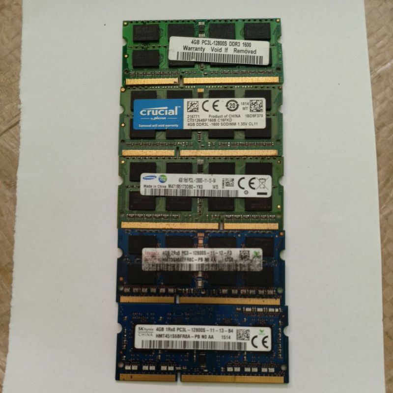 RAM LAPTOP SODIMM DDR3 DDR3L 4GB PC3L PC3 4GB MEMORY LAPTOP RUSAK