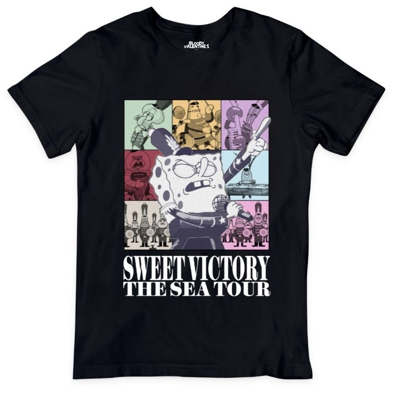 Taylor Swift SpongeBob SquarePants The Eras Tour Edition T-Shirt / Kaos Band Musik Murah POP Alterna