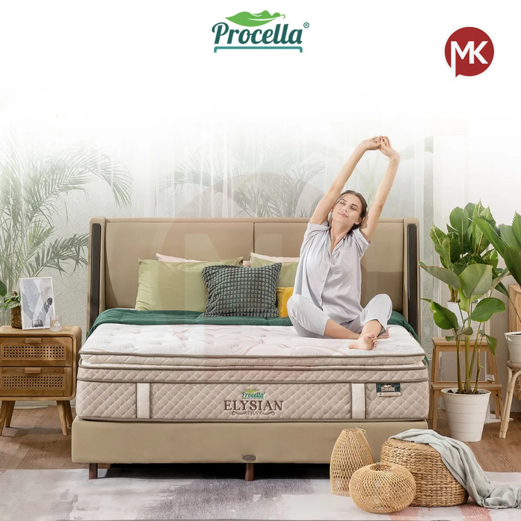 Kasur Springbed 180x200 Procella Elysian Euro Pillowtop EuroTop Plushtop Pillowtop Medium 36 cm (Kas