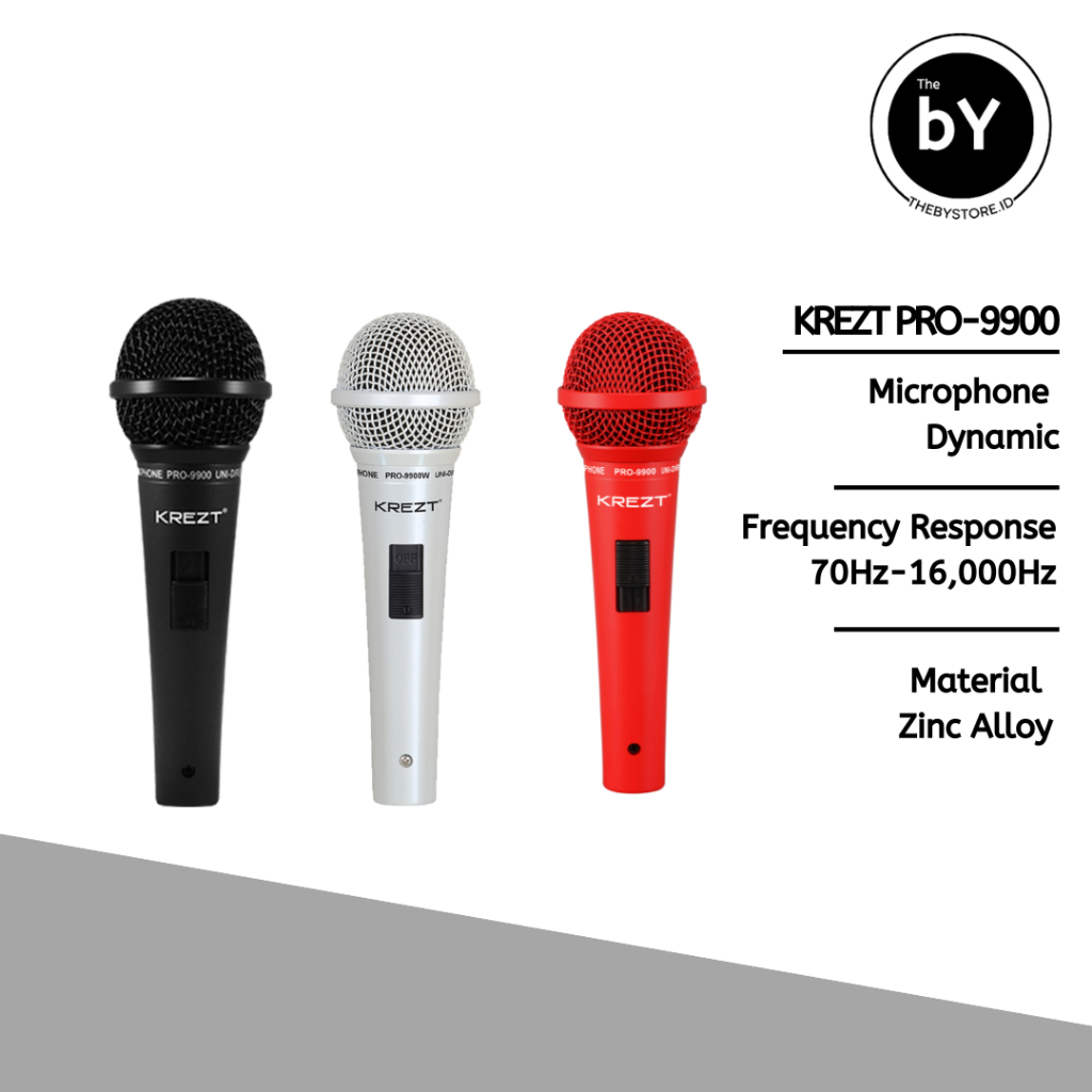 Microphone Kabel KREZT PRO-9900 Mik KREZT PRO-9900 Mic Dynamic