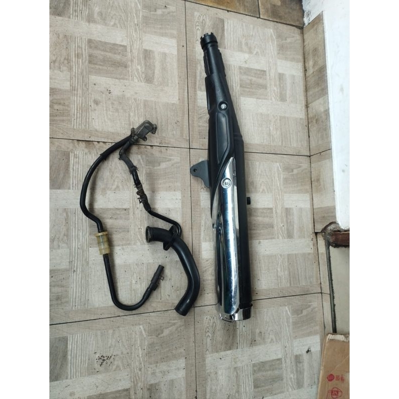 Knalpot ORI copotan RX king peredam standar 2008 chat ORI