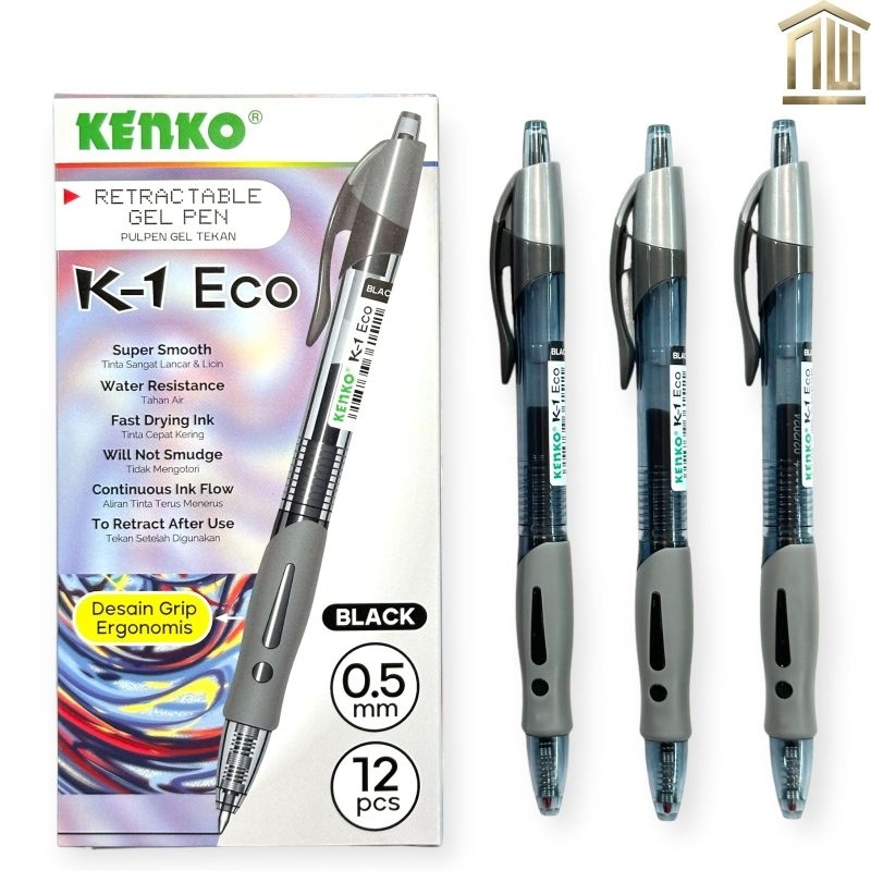 

Pulpen / Ballpoint / Pen Gel Kenko K-1 Eco (12 Pcs)