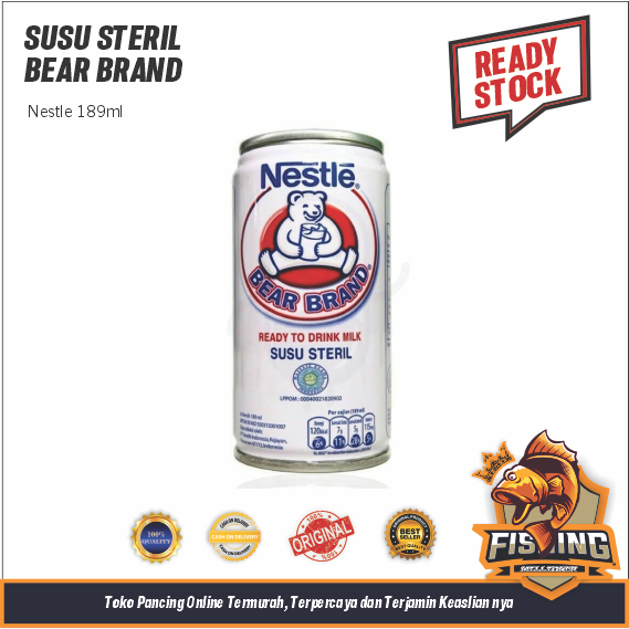 

BEAR BRAND Susu Kaleng Susu Beruang Susu Steril 189ml