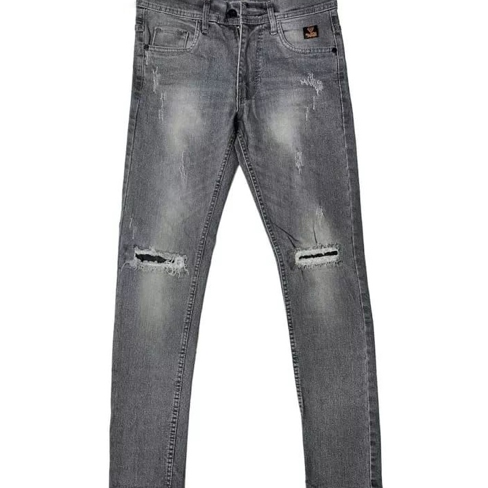 New CELANA JEANS PRIA DISTRO PANJANG VLG36 SOBEK SNOW CELANA FASHION