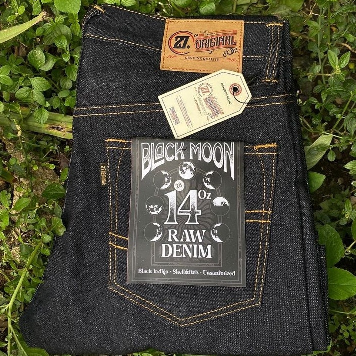 PROMO 27original  Raw Denim  Black Moon 14oz  Shellstitch