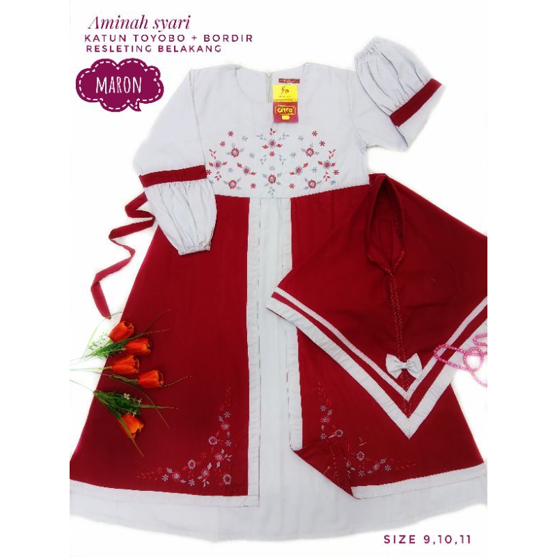 GAMIS KATUN TOYOBO/GAMIS ANAK TANGGUNG/GAMIS MURAH/ GAMIS CITRA KIDS