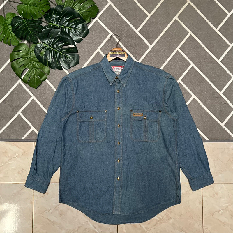 Budweiser Kemeja Jeans | Trucker Budweiser