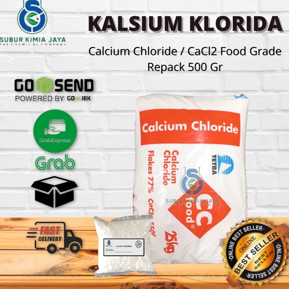 

XSM928 Dijamin Ori Calcium Chloride FOOD GRADE Kalsium Klorida CaCl2 5 gr