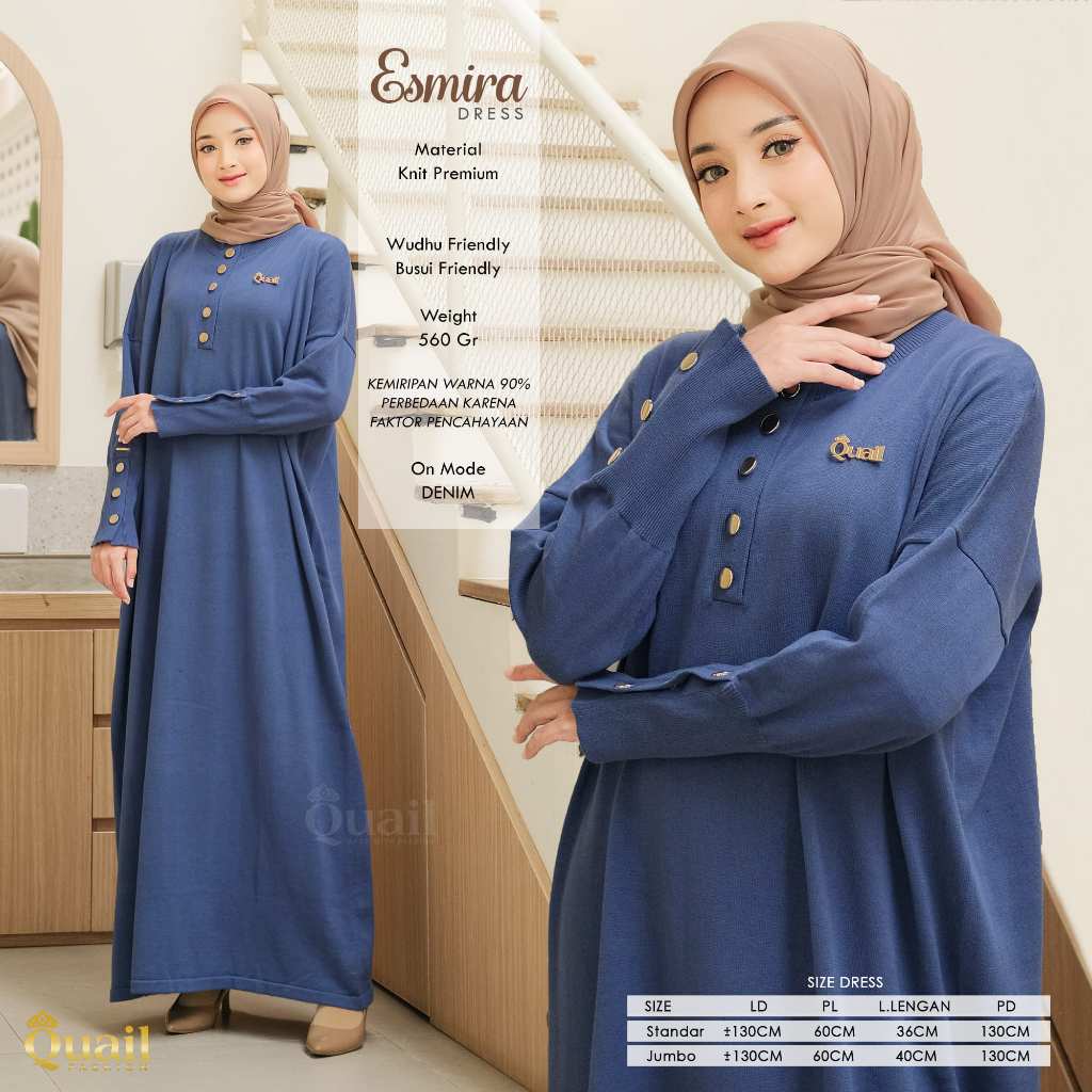 Quail Hijab - ESMIRA EXCLUSIVE DRESS ORI QUAIL