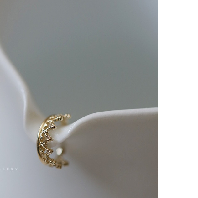 Everleigh Day SILVER 916 14/16/18K Gold Platted Earing Anting Simple Korea Mahkota