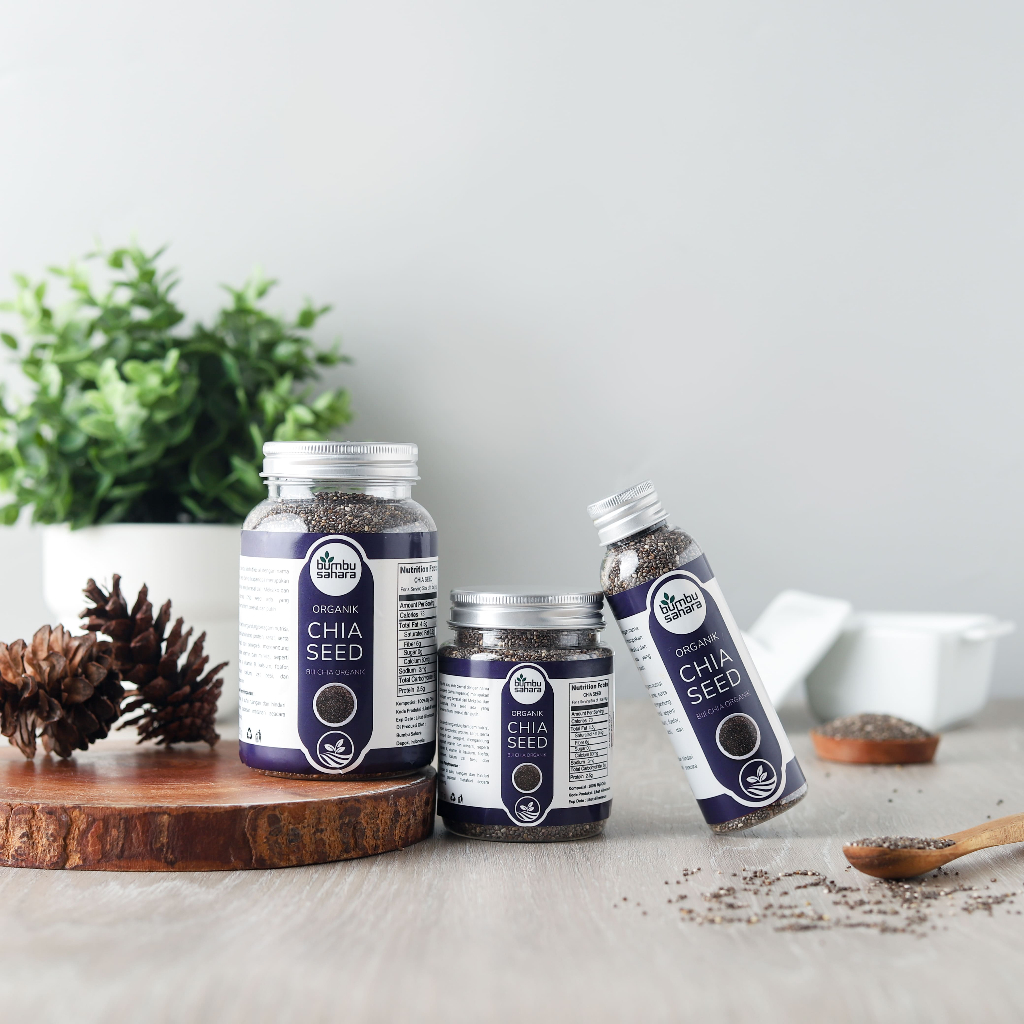 

Bumbu Sahara Chia Seed Biji Chia Seed Mexico black Chia Seed Organik Non GMO Premium Grade A