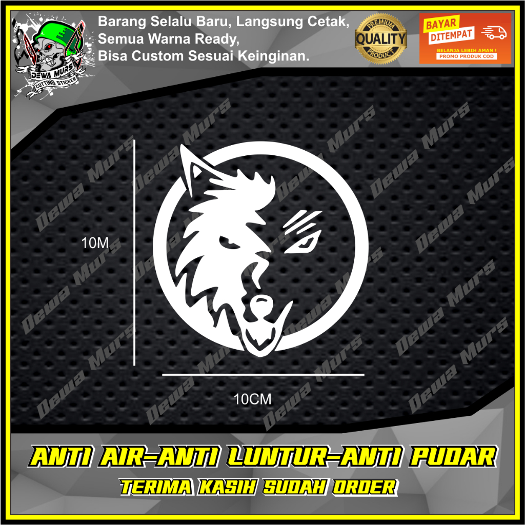 CuttingSticker KEPALA SERIGALA 1