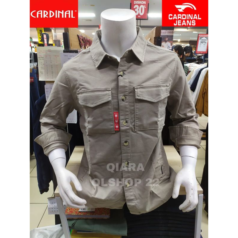 CARDINAL JEANS KEMEJA JAKET PRIA LENGAN PANJANG TERBARU