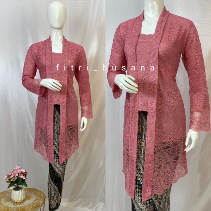 terbaru kebaya tunik brokat atasan kebaya kutubaru modern panjang model busui baju kondangan