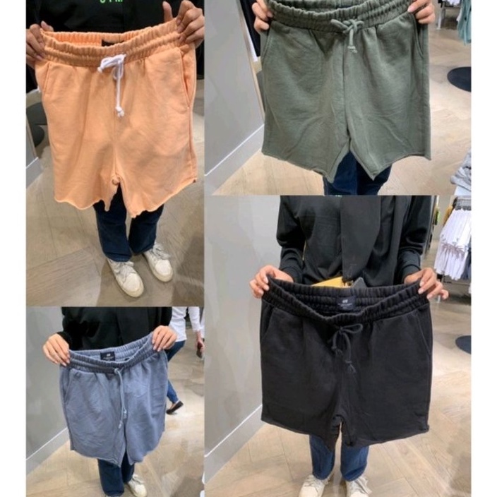 Promo CELANA PENDEK HM GULUNG short pants hnm pria short pants hm wanita