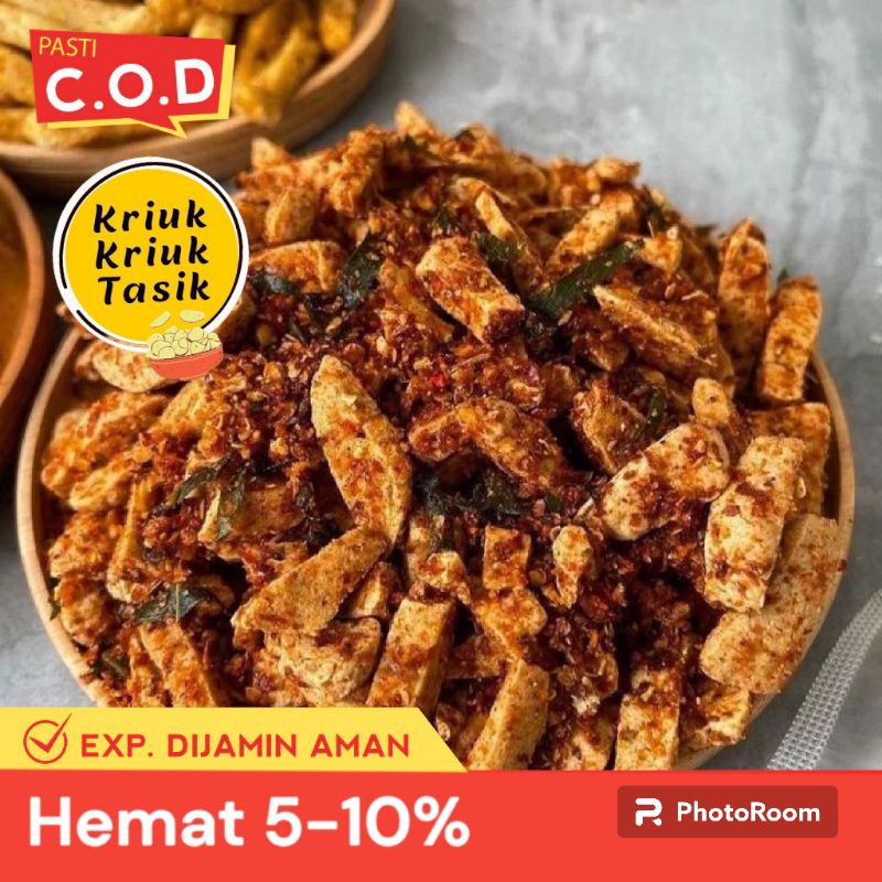 

Cemilan Bastik Basreng 250g Enak Gurih dan Renyah Rasa Pedas Daun Jeruk