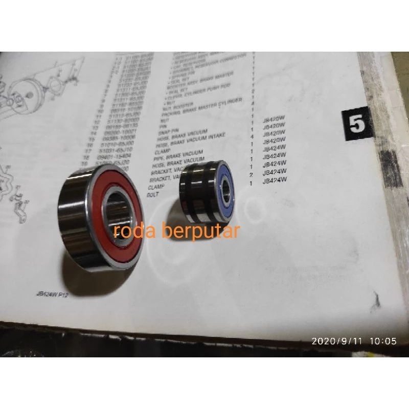 bearing alternator futura injection kecil SC8A37LLH + besar 6203