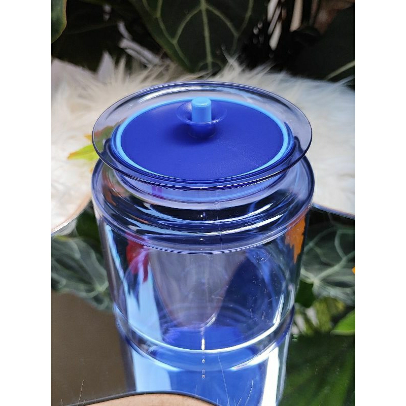 SALE  COUNTERPART 900 ML BIRU MALAYSIA - TEMPAT KUE AKRILIK ANTI PECAH - ANTI MLEMPEM KEDAP UDARA - 