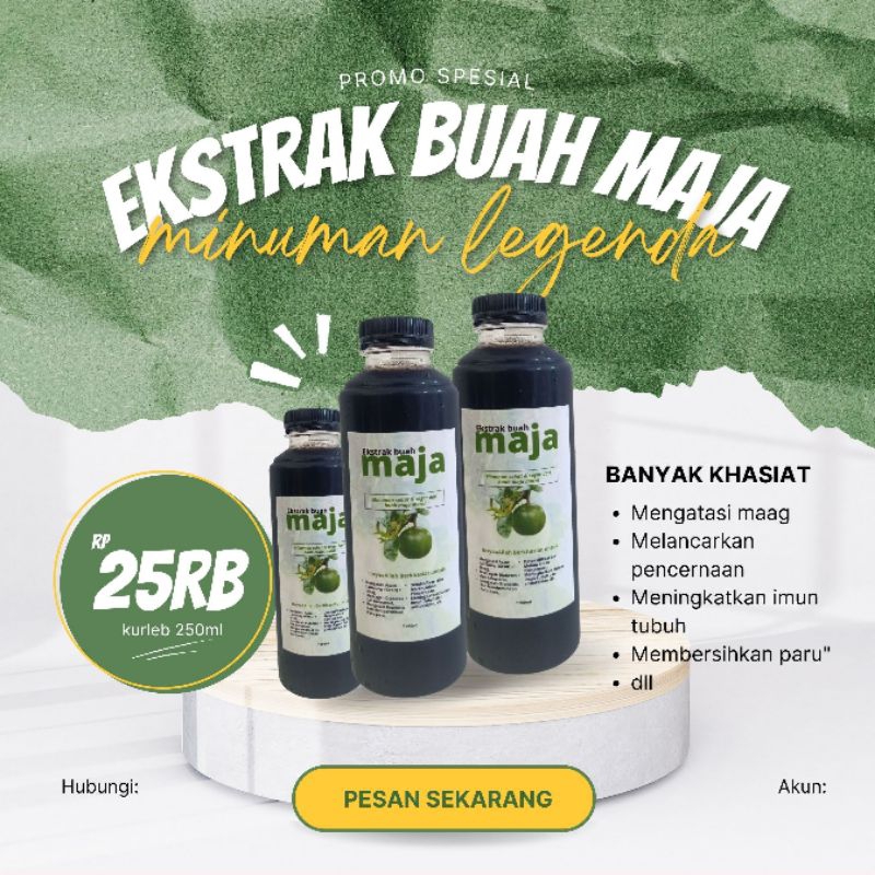 

Minuman Herbal dari buah maja/bernuk/bernung Obat banyak penyakit