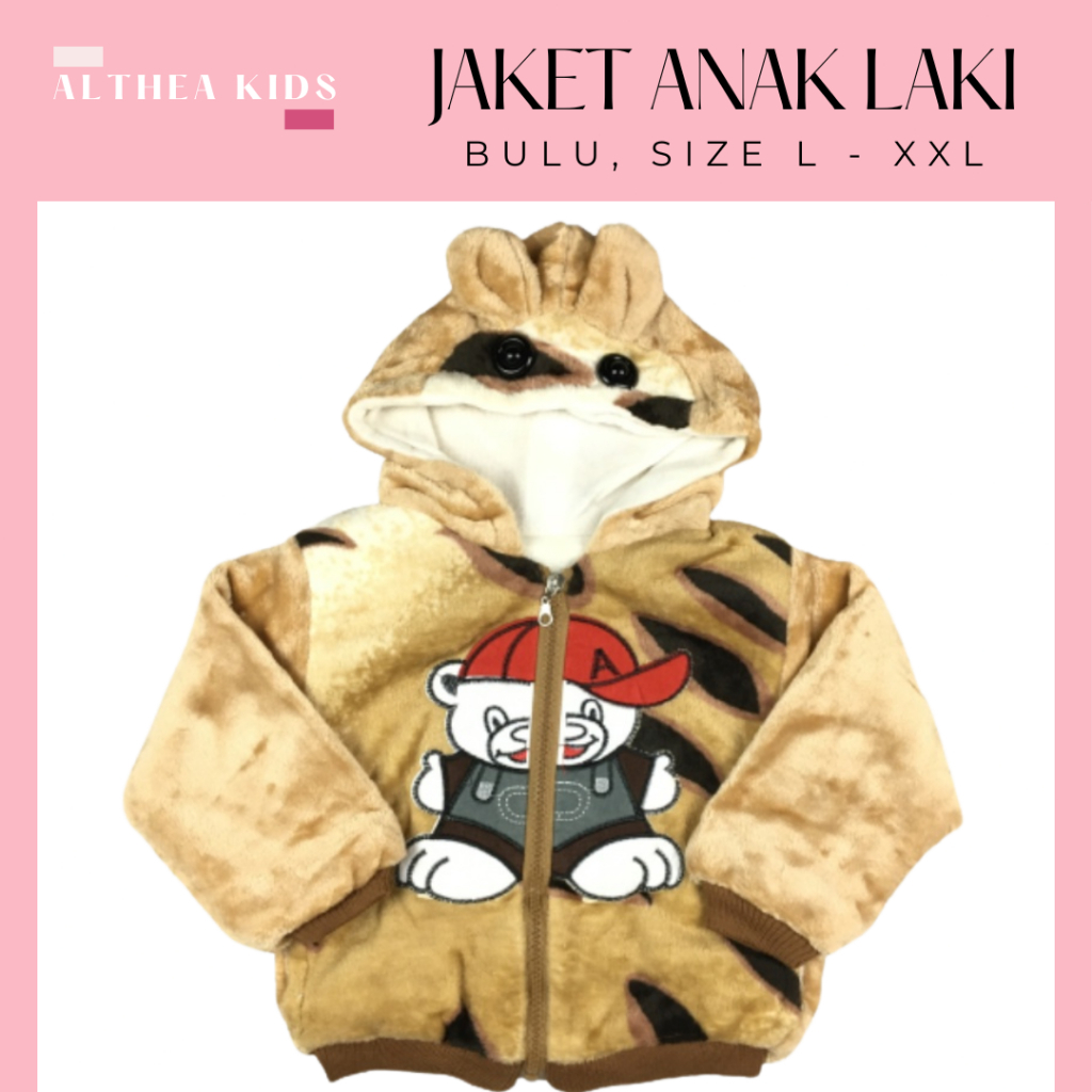 JAKET ANAK LAKI-LAKI USIA 0-1-2-3 TAHUN || JAKET BAYI ANAK LAKI-LAKI IMPORT BULU KARAKTER LUCU