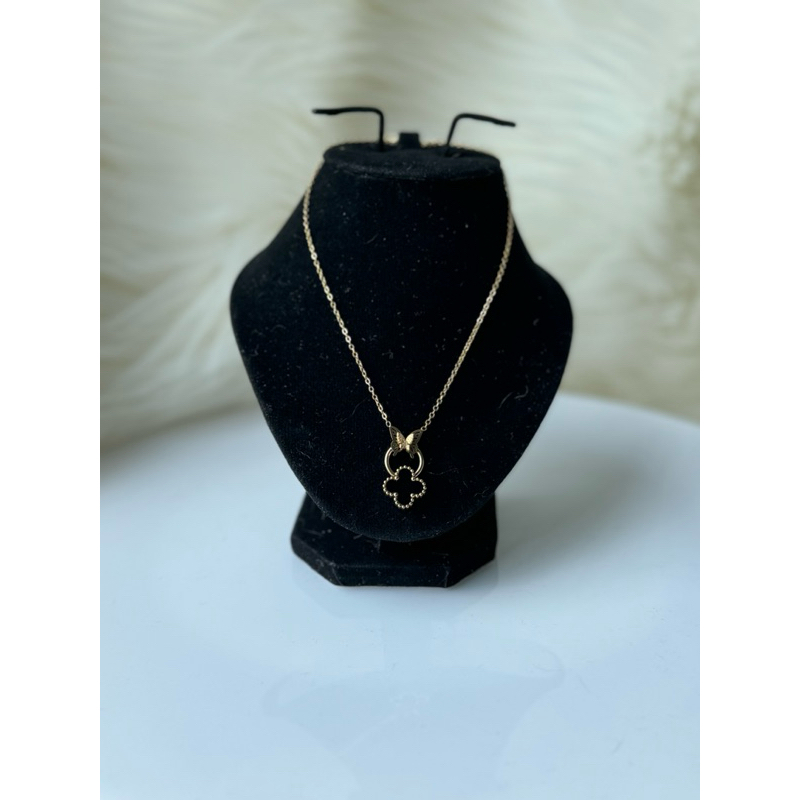 ALANA Necklace (kalung fashion titanium gold VCA import Korea READY STOCK)