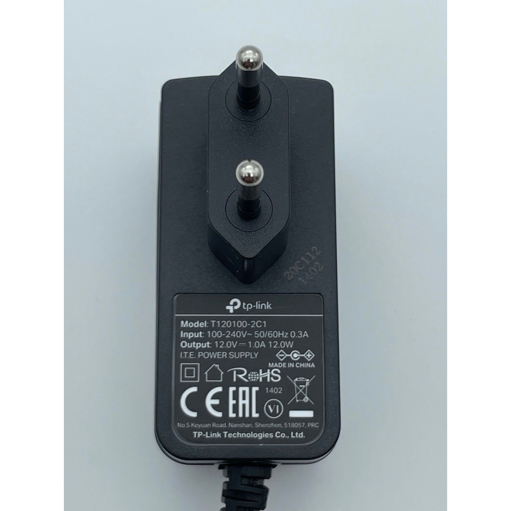 ADAPTOR TPLINK ORIGINAL 12V 1A  tp-link MODEL: T120100-2C1