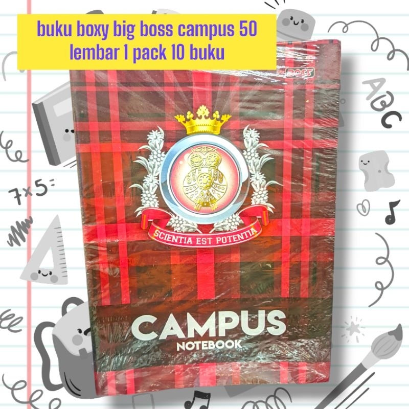 

Buku Boxy Big Boss Campus 50 Lembar 1 pack isi 10 Buku