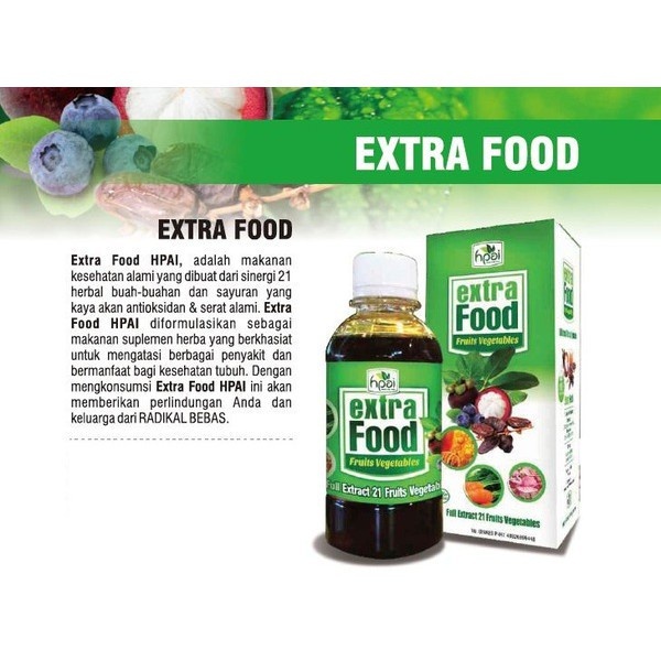 EXTRA FOOD ( HNI HEALTH) - ExFo - EXTRAFOOD - Ektra Food - Ekstra Food - HNI BPOM