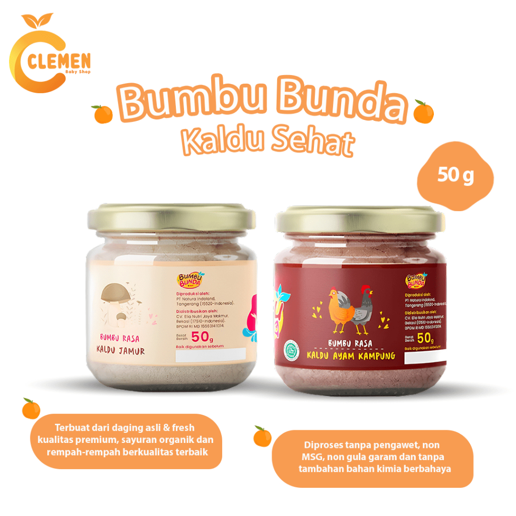 

Bumbu Bunda Kaldu Bubuk Penyedap Rasa NON MSG (Kaldu MPASI Bayi)